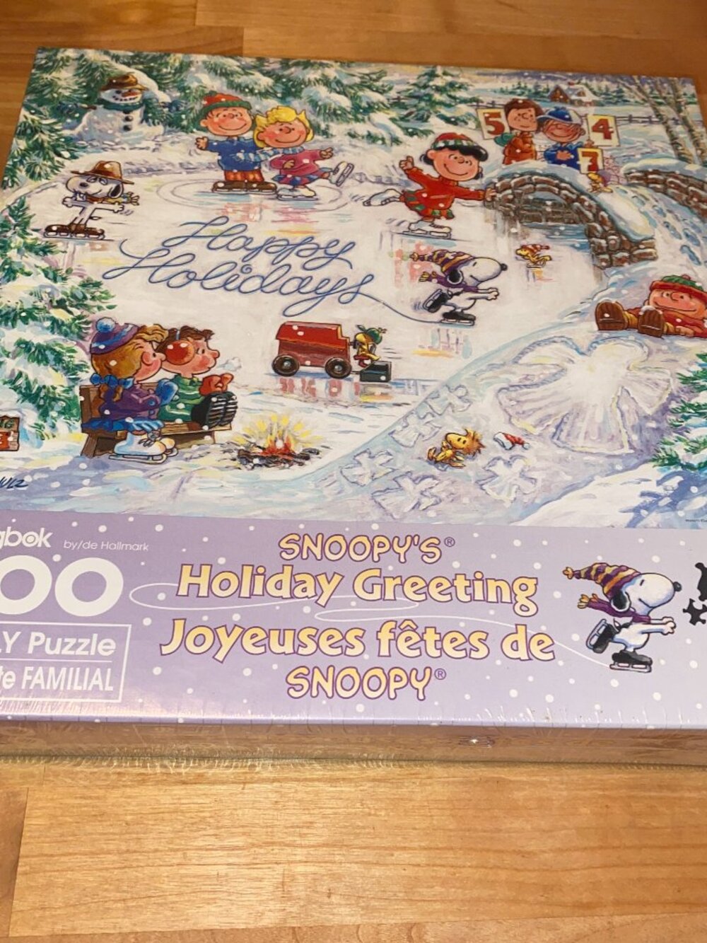 Hallmark Springbok Peanuts Jigsaw Puzzle Snoopy’s Holiday Greeting Sealed New